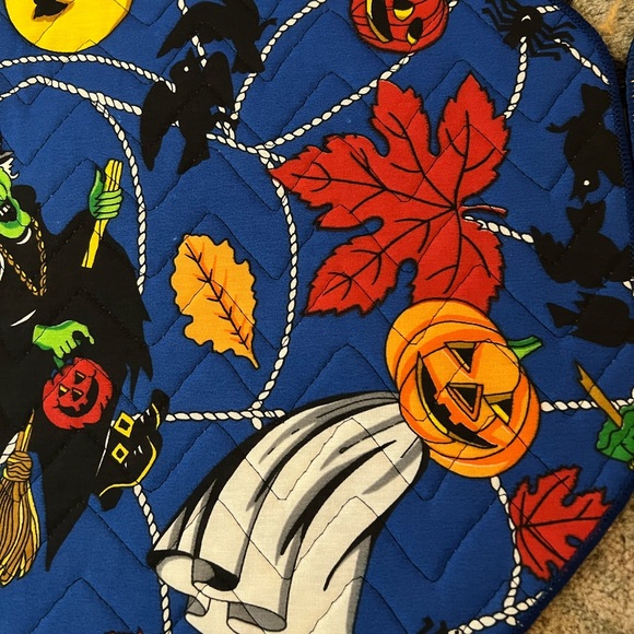 he cutest set of quilted fabric vintage Halloween placemat - Picture 6 of 15